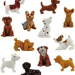 Adopt A Cute Puppy Toy Animal Figures, Animal Lover Desk Toy 20 pcs